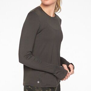 Athleta Limitless Long Sleeve Top -- Arbor Olive